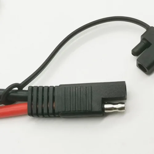 Vista 3 de Cable de carga de batería SAE 10 AWG SAE a junta tórica, conectores de terminal de anillo tórico, cable de extensión SAE de desconexión rápida de 2
