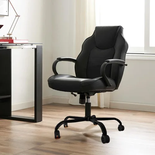 Vista 3 de Frassie Silla de oficina de 25 pulgadas, base de metal, repuesto resistente, 2500 libras, parte de base de silla de computadora con 5 ruedas