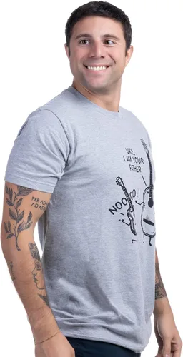 Vista 3 de Camisetas de guitarrista Camiseta acústica, eléctrica, rock, bajo, banjo, ukelele guitarrista musical para hombres y mujeres