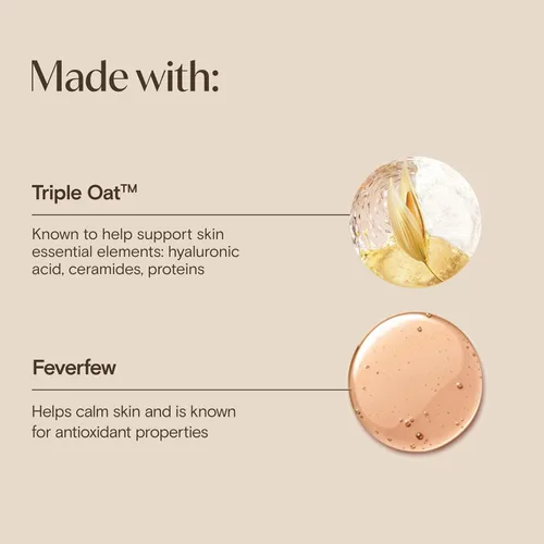 Vista 6 de Aveeno Calm + Restore Triple Oat Suero Facial Hidratante para pieles sensibles, suave y ligero que suaviza instantáneamente la piel,