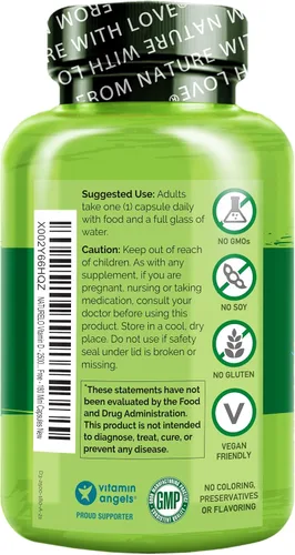 Vista 2 de NATURELO Vitamina D - A base de plantas de liquen - 180 mini cápsulas, vegano B12, 1000 mcg de metilcobalamina - 90 cápsulas