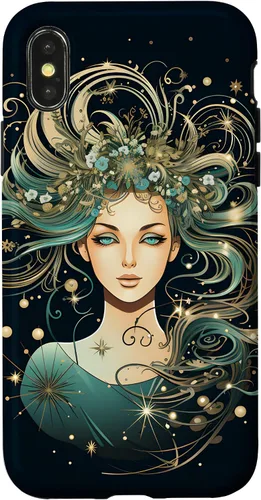 Vista 5 de Virgo Zodiac Sign Horoscope Galaxy Stars Case for iPhone 17