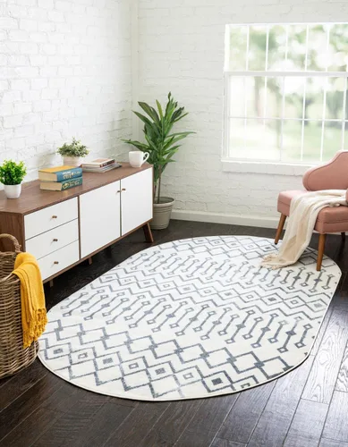 Vista 36 de Unique Loom Bohemian Trellis Collection - Alfombra rectangular de 2 x 3 pies 1 pulgada, color rosa polvoriento/marfil