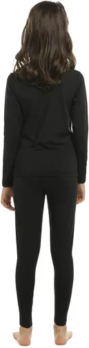 Vista 4 de ViCherub - Conjunto de ropa interior térmica para niñas, pantalones largos para niños pequeños, capa base ultra suave, forro polar, térmicas, 2