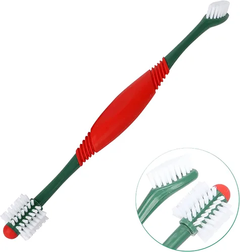 Vista 4 de Kit de pasta de dientes para mascotas, limpieza de dientes de perro, limpieza de dientes de gato, kit de cuidado dental para mascotas, reduce