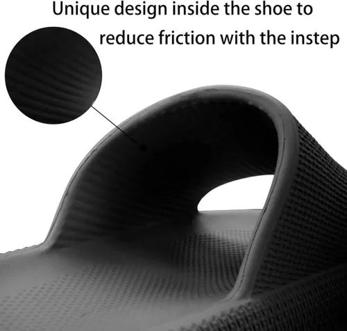 Vista 6 de Cloud Slides For Women and Men, Pillow Slippers Bathroom Slides, EVA Non Slip Thick Sole Platform Shoes