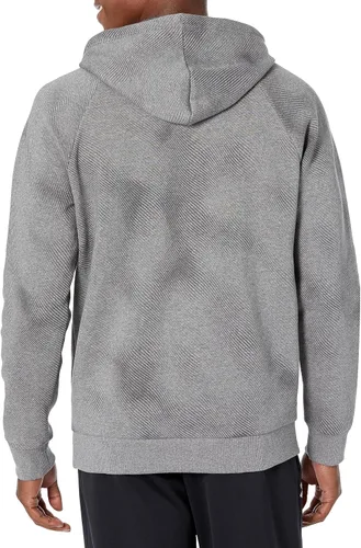 Vista 2 de Under Armour - Sudadera entallada de vellón con capucha para hombre modelo Rival