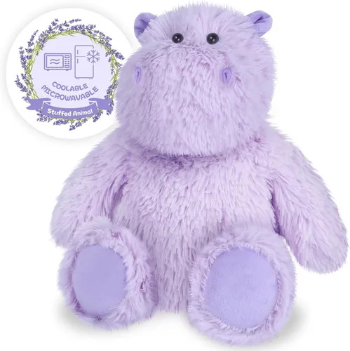 Vista 15 de SuzziPals Vaca de las Tierras Altas de Peluche Calentable y Enfriable, Almohadilla Calentable Microondable para Relajación y Alivio, Juguetes