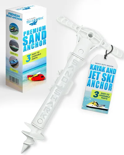 Vista 16 de SandShark - Anclaje para barco deportivo y anclaje para moto acuática. Poste de anclaje de agua poco profunda para barco y PWC. Kit de anclaje