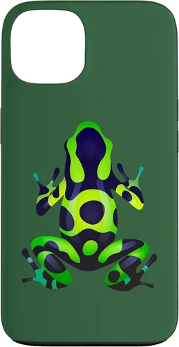 Vista 7 de Green & Black Poison Dart Frog Colored Exotic Amphibian Pet Case for iPhone 16