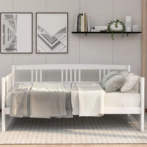 Vista 11 de Harper & Bright Designs - Estructura de cama de madera Blanco con cajones de almacenamiento