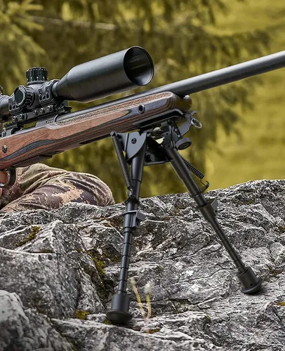 Vista 6 de CVLIFE Bípode de rifle de fibra de carbono de 6-9 pulgadas, bípodes pivotantes inclinables para rifles con adaptador compatible con bípode giratorio