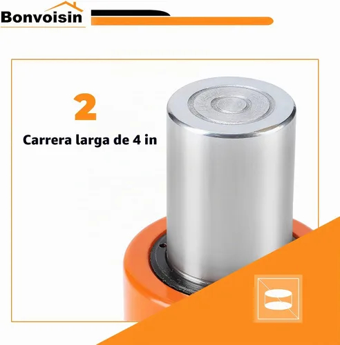 Vista 4 de Bonvoisin 10T cilindro hidráulico Jack Porta Power Ram 4" cilindros de elevación de carrera larga de efecto único para la construcción naval