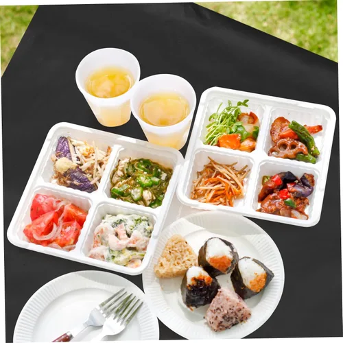 Vista 4 de ABOOFAN Rectangular Tablecloth 137x183cm 5pcs Grease-Proof Disposable for Party Birthday Oil-Resistant DIY Table Cover