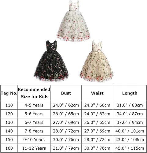 Vista 7 de IDOPIP Vestido de encaje bordado para niña de las flores, vestido de encaje para niños, boda, desfile, fiesta, primera comunión, vestido largo