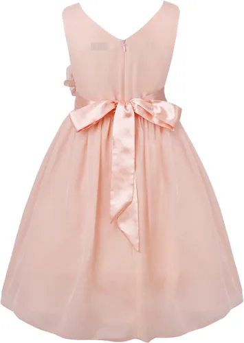 Vista 2 de TiaoBug Vestido de fiesta para niñas y niñas, vestidos de flores de gasa