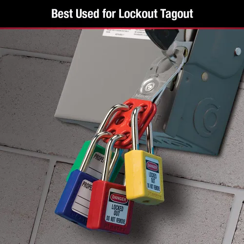 Vista 2 de Master Lock 420 cierre de seguridad 4-3/8 x 1 pulgada, Multi-Color, S420