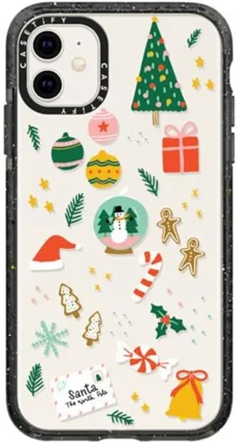 Vista 90 de Funda Impact de CASETiFY para iPhone 11 - Tiempo A Solas de Esther Kim - Negro Claro