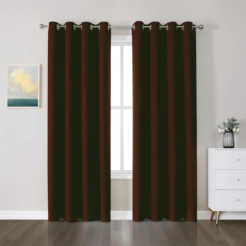 Vista 36 de CUCRAF Cortinas opacas de 45 pulgadas de largo, juego de 2 paneles para dormitorio, bolsillo para cortinero, cortinas de oscurecimiento