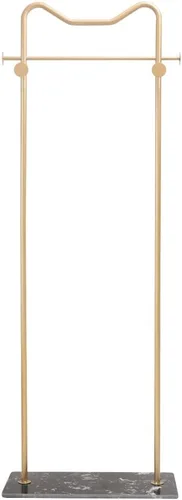 Vista 9 de Perchero de metal con base de mármol, soporte para colgar ropa para dormitorio, perchero de pie, perchero resistente, perchero independiente, dorado