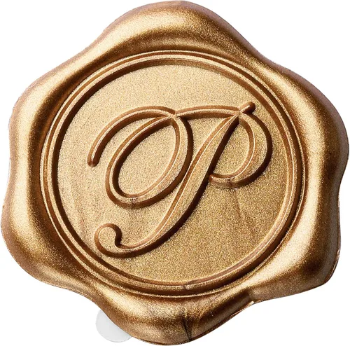 Vista 34 de Yoption - Pegatinas adhesivas de sello de cera con letra inicial A, paquete de 25 pegatinas de sello de cera con letra antigua dorada, sellos