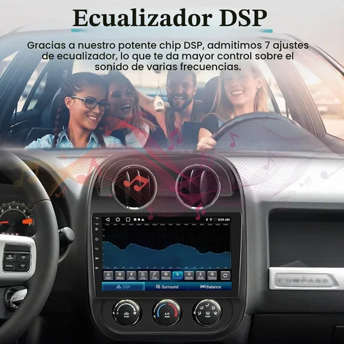 Vista 6 de NHOPEEW 2+32G 10.1'' Android Car Stereo para Jeep Patriot Compass 2010-2016