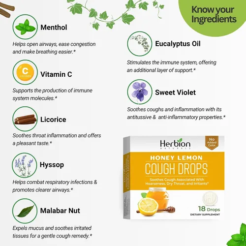 Vista 2 de HERBION Naturals - Gotas para la tos, suplemento dietético, alivia la tos, para adultos y niños mayores de 6 años, sin sabor artificial, sin