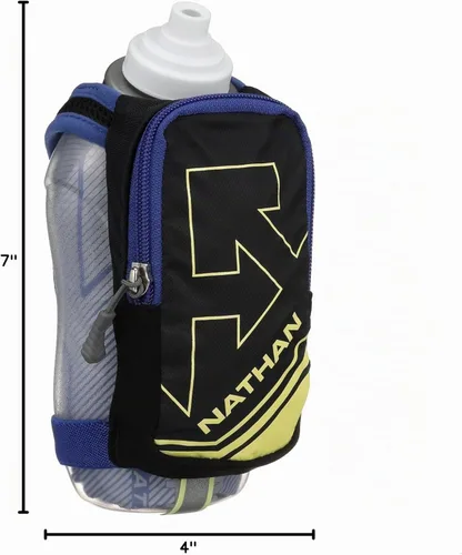 Vista 8 de Nathan SpeedDraw Plus Botella de agua de mano aislada – Botella para correr sin agarre para corredores, senderismo y deportes