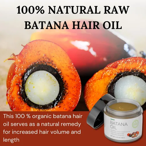 Vista 4 de Aceite de batana orgánico para el crecimiento y el grosor del cabello para hombres y mujeres, aceite para el cabello aprobado por el Dr. Sebi