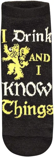 Vista 4 de Hyp Game of Thrones Quotes JuniorsWomens 5 Pack Ankle Socks Size 4-10