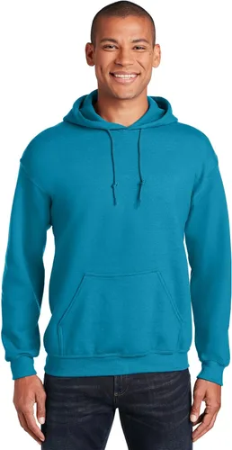 Vista 17 de Gildan - Sudadera con capucha para hombre, mezcla pesada, cordón de ajuste, Rosa de seguridad