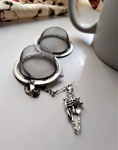 Vista 5 de Infusor de té esqueleto para preparar té de hojas secas