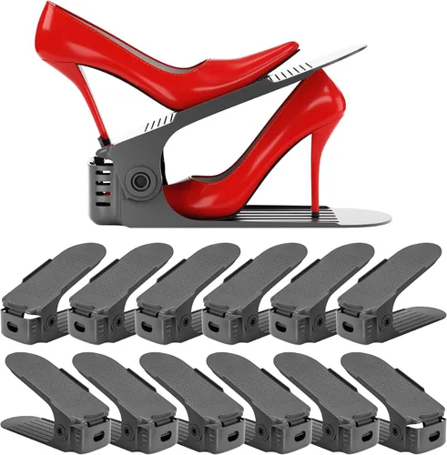 Vista 8 de Neprock Organizador de Ranuras para Zapatos, Organizador de Almacenamiento de Zapatos Estante para Zapatos para Organización de Closet, Organizador