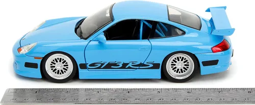Vista 3 de Jada Toys Fast & Furious Brian's Porsche 911 GT3 RS 1:24 - Coche fundido a presión, juguetes para niños y adultos