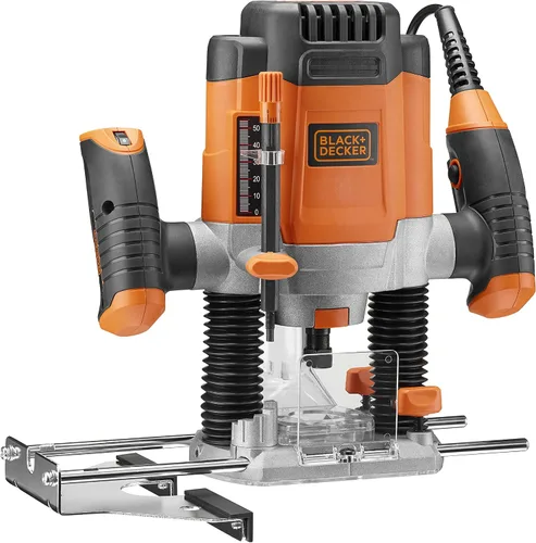 Vista 2 de BLACK+DECKER Router KW1200E-QS 1.200W, metal y plástico, base fija