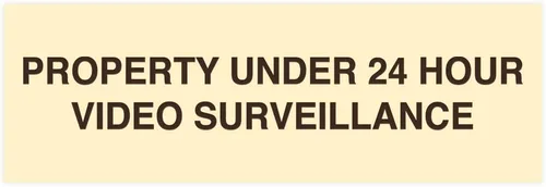 Vista 18 de Signs ByLITA Basic Property - Señal de video bajo vigilancia (24 horas), tamaño pequeño