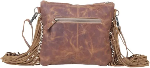 Vista 3 de Myra Bag Arne - Bolsa de cuero y cabello S-5231, Multi