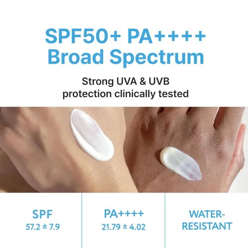 Vista 3 de Face Republic Purity Sun Essence - Protección UV de amplio espectro SPF50+ de 0.1 fl oz, sin fundición blanca, resistente al agua, certificado