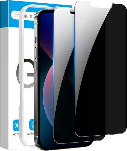 Vista 15 de Fotbor Protector de pantalla de privacidad para iPhone 12 Pro Max, protector de pantalla de privacidad para iPhone 12 Pro Max [2 antiespías]
