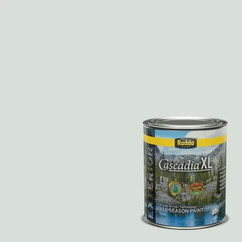 Vista 80 de Rodda Paint CASCADIA XL Pintura e imprimación satinada exterior en uno, cuarto de galón, Aquafir
