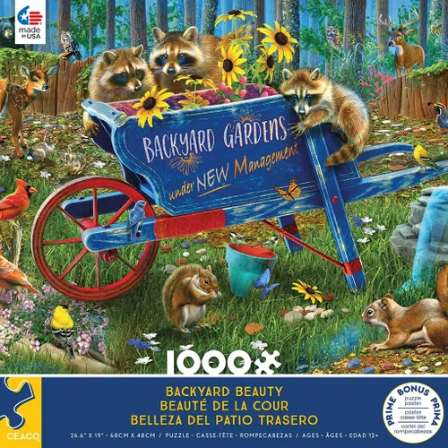 Vista 2 de Ceaco - Wild - Backyard Beauty - Rompecabezas de 1000 piezas