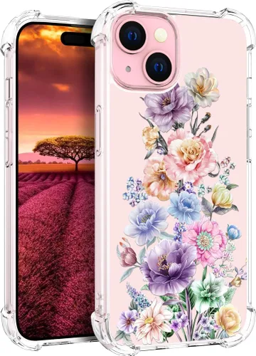 Vista 29 de Funda compatible con iPhone 15, bonita funda transparente para mujer, funda de silicona transparente para teléfono, color negro, tigre poderoso