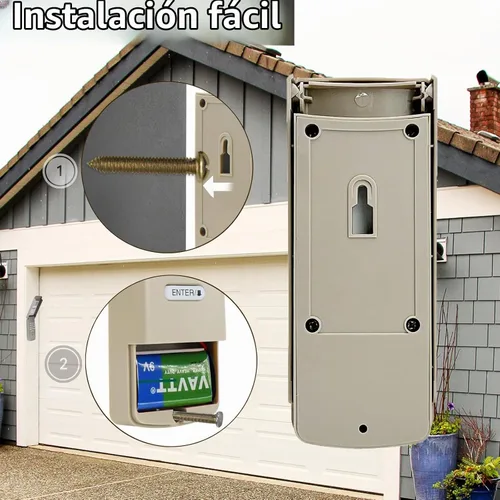 Vista 7 de Teclado remoto universal para apertura de puerta de garaje, repuesto para Chamberlain Liftmaster Genie Lineal Multi-Code Sears Craftsman Stanley