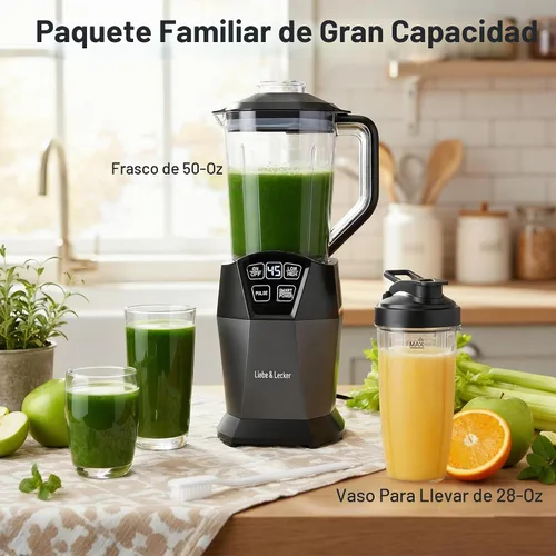 Vista 3 de Liebe&Lecker 1200W Smoothie Blender, 50oz Juicer Machines