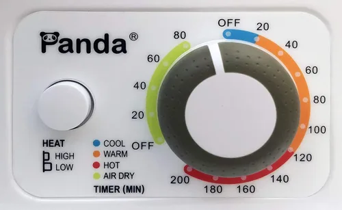 Vista 6 de Soporte apilable para lavadora y secadora BLACK+DECKER con secador portátil de ropa eléctrico de 850W con diseño de panda