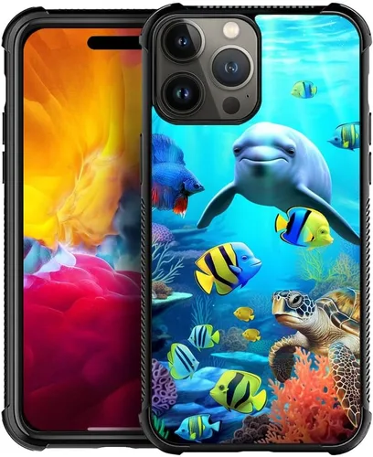 Vista 691 de Funda compatible con iPhone 15, diseño de elefantes africanos, diseño increíble a prueba de golpes, antiarañazos, carcasa trasera de policarbonato