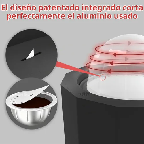 Vista 2 de BinZetic® Kit de recarga de cápsulas Vertuo reutilizables para Nespresso Vertuo (sin cápsulas)