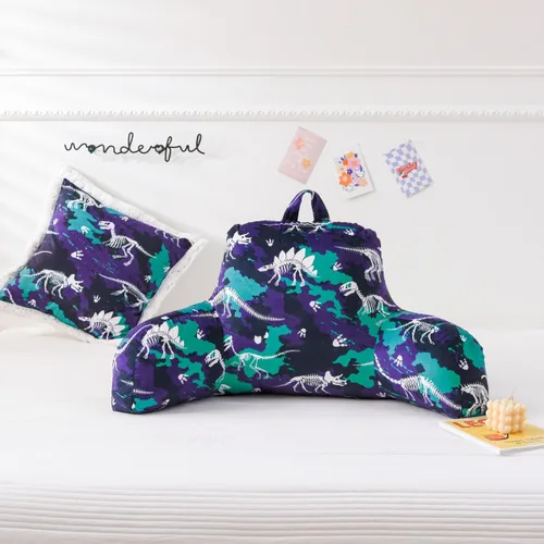 Vista 2 de NTBED Almohada de Lectura con Estampado de Camuflaje, Almohada de Cuña para Cama con Respaldo y Brazos, Almohada de Relajación para Sofá y TV