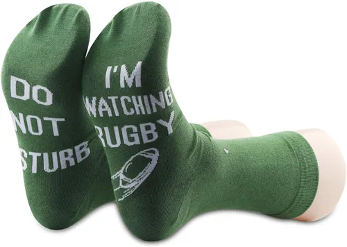 Vista 6 de PXTIDY - Calcetines de rugby, regalo para jugadores de rugby, regalo para hombres, no molestar con los fans de rugby, regalo