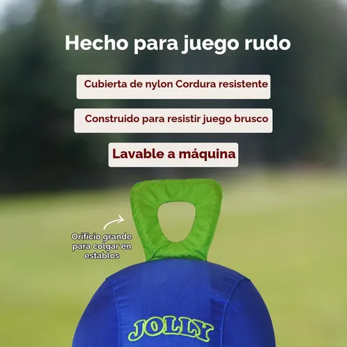 Vista 6 de Horsemen's Pride 14" Juguete Jolly Tug para caballo, azul (JT14 B), todos los tamaños de raza